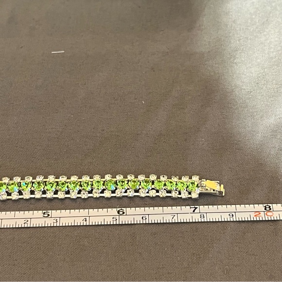 Prom/Special Occasion Necklace, Bracelet, and Earrings, Light Green - Picture 10 of 15